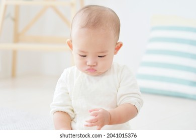 Asian Baby At Home, 0 Year Old