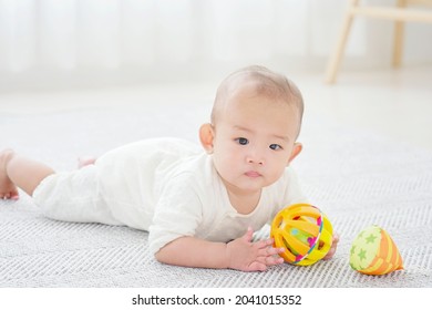 Asian Baby At Home, 0 Years Old