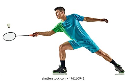 Asian Badminton Player Man Isolated