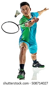 Asian Badminton Player Man Isolated