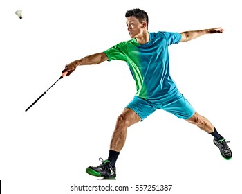 Asian Badminton Player Man Isolated