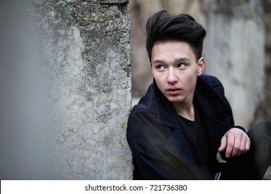 Asian Boy Teenager Nature Season Cold Stock Photo 721736380 | Shutterstock