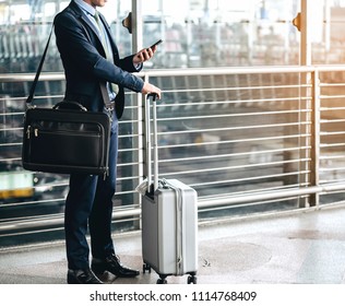 businessman with suitcase