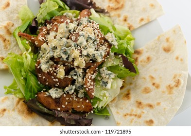 Asian Chicken Salad With Pita Bread