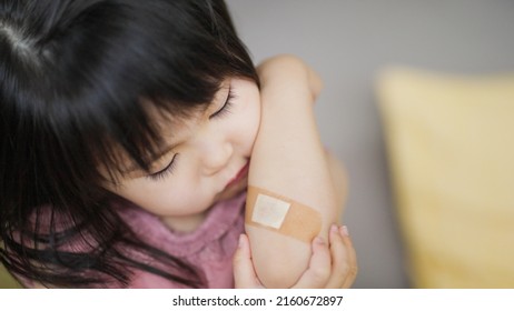 Asian Child With Arm Injury