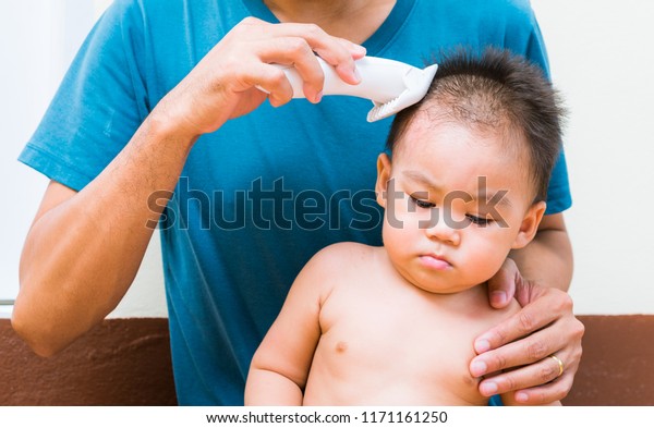 Asian Child Baby Boy Caucasian Haircut Stock Photo Edit Now