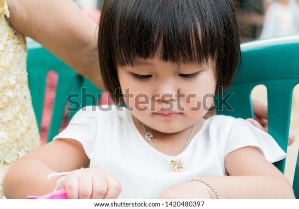 Asian Child Relax Holiday Black Hair Stock Photo Edit Now 1420480397