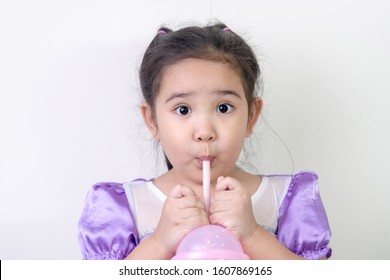 Asian Children Cute Kid Girl Enjoy Stock Photo (Edit Now) 1607869156