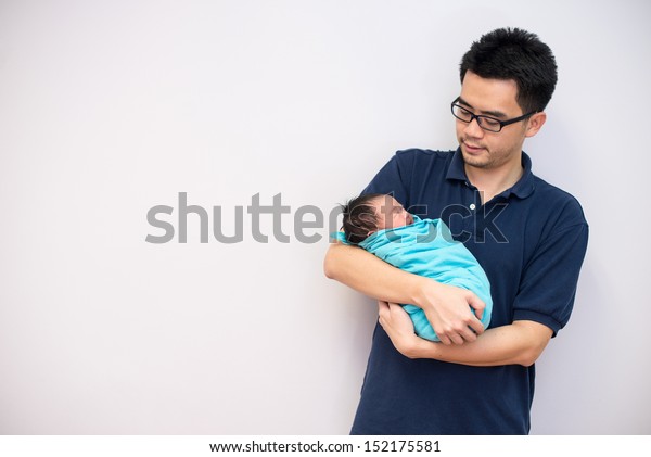 Nouveau Ne Chinois Asiatique Bebe Fille Et Photo De Stock Modifiable