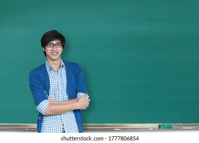 Asian College Student Standing Classroom Stock Photo (Edit Now) 1777806854