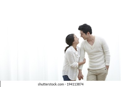  Asian Couple Holding Hands