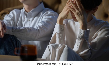 Asian couple who don't get along - Shutterstock ID 2140308177