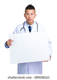 Asian Doctor Show With White Board