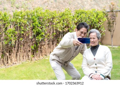 An Asian Elderly Couple On Lifestyle