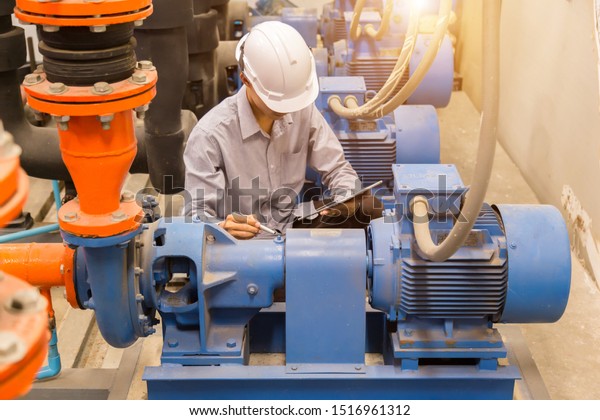 Afslag Gladys Refinement Asian Engineer Maintenance Checking Technical Data Stock Photo (Edit Now)  1516961312