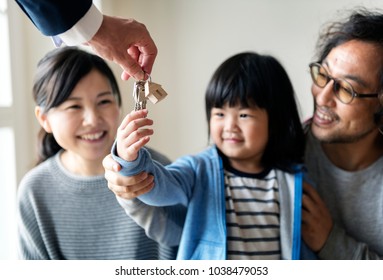 Asian Family Buy New House