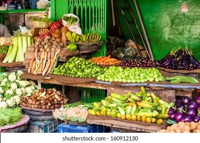 Asian Farmer's Market Selling Fresh Vegetables