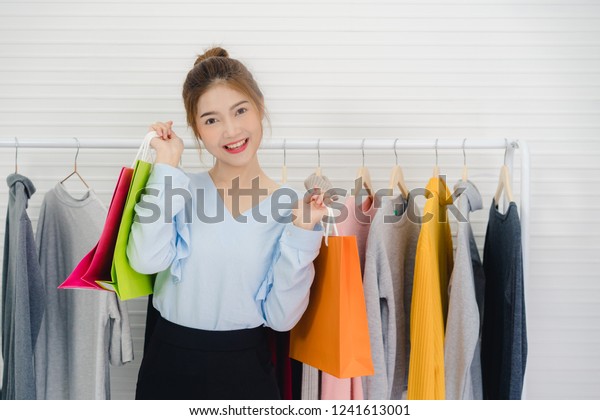 Asian Fashion Female Blogger Online Influencer Stock Photo Edit Now 1241613001