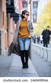 asian fashion trench coat