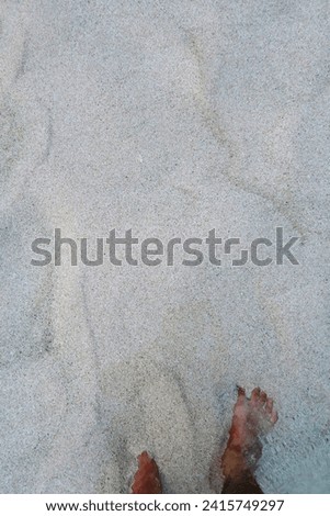 Similar – Image, Stock Photo Feet on the beach Beach