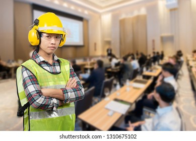 Asian Female Occupational Health And Safety Officer Seminar Room