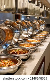 Asian Food Buffet In Restaurant