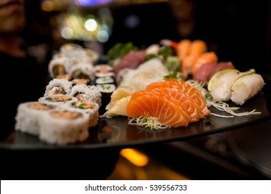 Asian food - sushi and sashimi