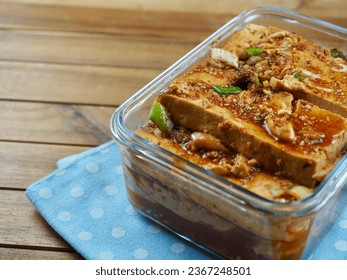 Asian food Tofu simmered in soy sauce,Stewed tofu - Shutterstock ID 2367248501