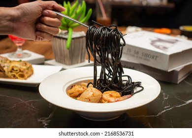 Asian Fusion Food In Beautiful Setup Plate