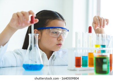 Asian Girl Kid Study Chemical Science Stock Photo 1640509804 | Shutterstock