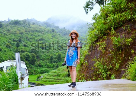 Asian Girl On Street Mae La Stock Photo Edit Now - 