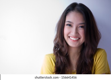 Asian girl smiling 