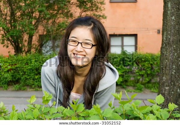 Asian Girl Bush