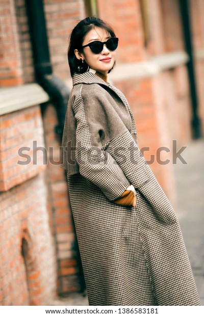 asian fashion trench coat