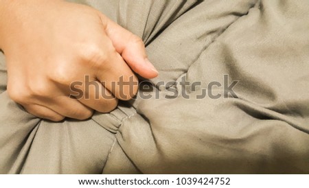 Asian girl's hand , Showing the way from the climax With the sheets, from the Asian Girls Hand Showing Way Climax Stock Photo (Edit Now ...