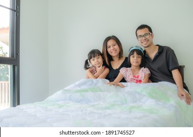 Asian Happy Familly At Home