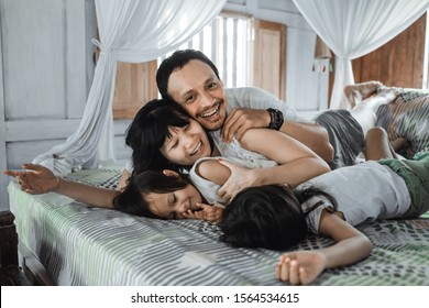 Asian Happy Family Child Daughter Relaxing Stock Photo (Edit Now ...