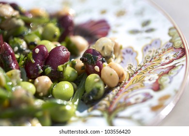 Asian Inspired Edamame Salad With Kidney Beans And Chickpeas