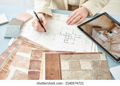 Asian Interior Designer Thinking About Home Interior