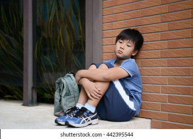 Asian Kid Unhappy