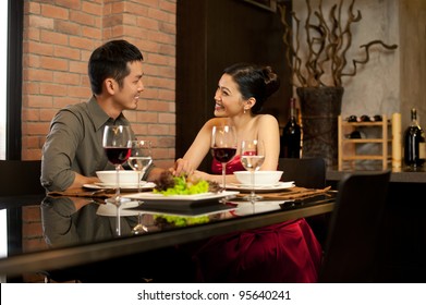 Asian Lifestyle Romantic Dinner