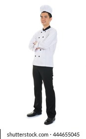 Asian Male Chef Full Body