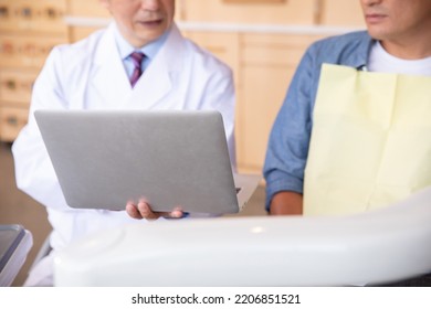 Asian Male Doctor And Patient (dentist)