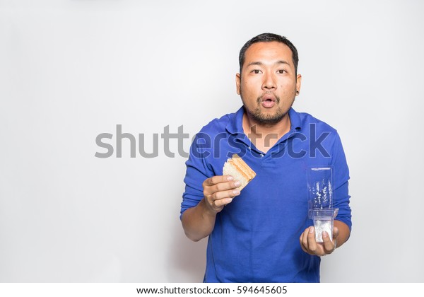 Asian Man Dark Skin Short Hair Stock Photo Edit Now 594645605