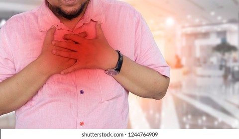 Asian man with hypertension heart