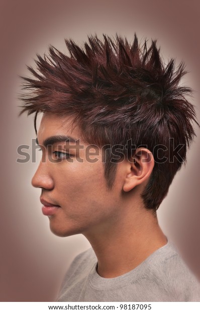 Asian Man Nice Haircut Hairstyle Stock Photo Edit Now 98187095