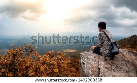 Similar – Image, Stock Photo mountain festival Autumn