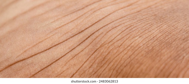 Asian man skin texture close up. Man with tan skin