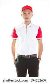 red hat polo shirt