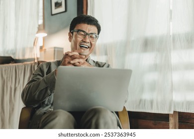 asian man work using computer hand typing laptop keyboard contact us.student study learning education online.adult professional people chatting search at office.concept for technology device business
